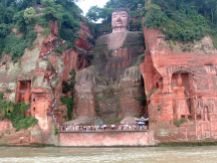 Great Grand Buddha in Leshan, A view from Waters..