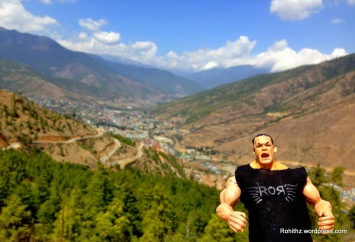 With Thimphu City as a backdrop..